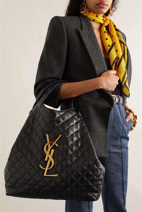 quilted ysl tote|ysl large tote bag.